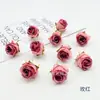 Flores artificiales de seda, flores de rosa artificiales para tocados de novia, flores artificiales, kit de materiales para tocado de capullo de rosa de otoño, accesorios para caja de flores