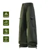 Pantalones de senderismo funcionales estilo americano de pierna recta, secado rápido, cortavientos, impermeables, transpirables, ropa de trabajo, tres en uno