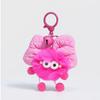 Colgante de Briqueta con Lazo de Pelo de Conejo de Alta Gama, Colgante de Muñeco de Peluche Lindo y Moderno, Llavero, Colgante de Bola de Pelo para Mochila