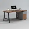 Mesa de Escritório Simples Moderna para Computador Mesa de Escritório Simples Estação de Trabalho para Funcionário Combinação de Mesa e Cadeira Mesa para Estudo em Casa