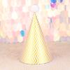 Decoración para pastel directa de fábrica de alta gama negro dorado oro rosa bola de lentejuelas sombrero de cumpleaños para fiesta infantil y de adulto