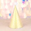 Decoração de Bolo Bolinhas Onda Bronzeadora Pó Preto Dourado Lantejoula Dourada Bola Chapéu de Festa de Aniversário para Crianças e Adultos