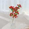 Simulación de estilo pastoral, bayas silvestres, cerezas, frutas ricas, adornos para decoración del hogar, mesa de sala de estar, joyería al por mayor