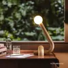 2026 Nuevo Diseño Creativo Lámpara de Mesa de Madera Maciza Lámpara de Mesita de Noche para Dormitorio Lámpara de Escritorio Sala de Estar Luz Ambiental Decorativa para el Hogar