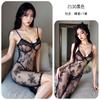 Noche Larga Ropa Interior Sexy Sexy para la Cama Tanga Pijamas Pecho Pequeño Encaje de Exportación Abertura Falda Larga 2130