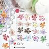 Nuevos accesorios para uñas de flor de lirio de cristal de hielo con tallado suave, resina degradada, flor de simulación, accesorios para uñas súper hada DIY
