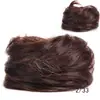 Moño de clip para el cabello, moño pequeño, peluca de moño, anillo para el cabello liso de mujer, recogido negro y café, voluminoso y natural, en stock
