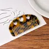Peine retro de acetato ancho y con dientes espaciados, con diseño de corazón hueco, antiestático, suave con el cabello, portátil, adecuado para peinar y para el maquillaje, disponible en varios colores y en stock