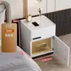 Mesa de cabeceira inteligente com trava de senha integrada, cofre e armazenamento; um carregador e cofre sem fio multifuncional para uso doméstico e no quarto