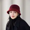 Sombrero de Pescador de Punto Cálido de Moda para Invierno para Mujeres Mayores, Sombrero de Pescador a Cuadros Casual para Exteriores a Prueba de Viento