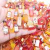 Mini botella de vino en miniatura de simulación, hecha a mano, decoración DIY, carcasa de teléfono móvil, accesorios de resina, botella de bebida, comida y juego, micro paisaje
