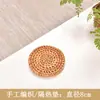 Mantelito de té hecho a mano lino fino marrón Posavasos marrón tejido aislamiento Mantelito marrón juego de té mantelito para tetera aislamiento accesorios para juego de té