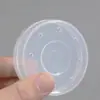 Nueva Caja de Almacenamiento para Esponja de Maquillaje Compacto de Polvo Esponja para Fijar Maquillaje Estuche Vacío Portátil Transpirable Caja Transparente con Tapa abatible Pequeña Redonda Exquisita