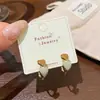 Novos Brincos de Argola em Esmalte com Estampa de Leopardo para Mulheres, Pino de Prata, Simples, Compactos, Design Exquisito, Estilosos, Brincos Vintage
