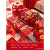 Decoração de Quarto de Casamento Mesa de Centro Decoração Sala de Estar Novo Estilo Chinês Conjunto de Chá de Casamento Encadernação Banquete de Casamento Decoração de Casamento