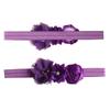 Faixa de Cabelo de Chiffon com Pérolas Doces Japonesa e Coreana Venda Quente Acessório de Cabeça Elástico Infantil Combinação de Fita e Flor Faixa de Cabeça com Joia Atacado