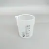 Vaso de Plástico Graduado Negro 1000ml Sin Asa Gran Capacidad Engrosado Taza Medidora de Laboratorio Químico de Cocina Matraz