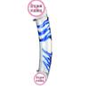 Grueso Azul Bulto Doble Cabeza Dragón Simulación Vidrio Pene Femenino Lala Masturbándose Coqueteando Productos para Adultos para Cabello