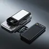Luz LED Doble para Camping al Aire Libre Transfronteriza 30000 mAh Power Bank Portátil Desmontable con Cable Incorporado Fuente de Alimentación Móvil