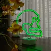 Lâmpada de Atmosfera para Quarto Neon Lâmpada Pequena de Mesa para Quarto Enfeites de LED Lâmpada Decorativa Layout Lâmpada de E-Sports Lâmpada Popular para Bar