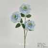 Flores Artificiais Azuis para Casamento Flores Falsas de Teto Decoração de Casamento Parede de Flores Arranjo de Flores de Chão para Casamento Materiais para Arranjo de Flores de Seda