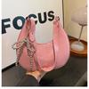 Bolso de Moda Media Luna para Axila para Mujer 2025 Nuevo Moda Primavera Lazo Bolso Dumpling Bolso de Hombro para Viaje