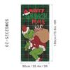Cortina Banderín Cubierta de Puerta Navideña Transfronteriza Papá Noel Tela Colgante Decorativa para Exteriores Venta al por Mayor Cubierta de Puerta Festiva Personalización