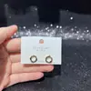 Design Original Novos Brincos para Mulheres Moda Outono e Inverno Versátil Ecológico Brincos Galvanizados Loja Atacado