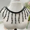 Encaje con cuentas hechas a mano y borlas de cristal en stock, ribetes de tela y accesorios para ropa tradicional china, Hanfu y cheongsams; Materiales para manualidades