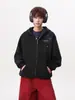 Sudadera Cardigan Bordada con Copos de Nieve de Peso Pesado para Mujeres y Hombres, Sudadera con Capucha Holgada Oversize de Primavera con Diseño Único