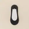 Meias Invisíveis Femininas Meias de Cano Baixo Verão Finas Algodão Puro Antiderrapante Sem Calcanhar Deslizam Fácilmente Anti-atrito Baixo Corte Meias para Sapatos Baixos Sapatos de Salto