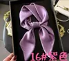 Diadema Elegante Sencilla para Mujer con Decoración para Camisa Bufanda Profesional Color Sólido Satén de Seda Artificial Gasa Bufanda Cuadrada de 70cm
