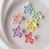 Horquilla Sanliou original con forma de estrella de cinco puntas y lunares, clip BB, linda horquilla de estrella, clip lateral para niña con cabello roto, accesorios para el cabello