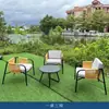 Muebles de exterior Patio B&B Cafetería Tienda de té con leche una mesa cuatro sillas Balcón Terraza Silla de ratán Mesa y silla sencillas de ocio
