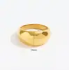 Lele Jewelry Anéis Lisos Tendência Venda Quente Transfronteiriça Personalizados para Mulheres, Anéis Simples Geométricos de Aço Inoxidável Versáteis da Moda