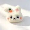 Nuevo y lindo peluche de rana fresca, accesorios de cabeza de conejito con lazo para ropa, broches DIY, accesorios para zapatos y calcetines