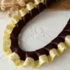 Acessórios de Renda Plissada com Bolinhas Pretas e Rosas de Camada Dupla Material DIY Feito à Mão Tábua de Pintura Fita Acessórios de Cabelo Material para Caderno Decorativo