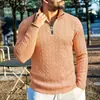 En Stock 2026 Nueva Sudadera con Cuello Alto para Hombre Chaqueta Primavera y Otoño Versión Europea Aliexpress Cremallera Corta Estilo Europeo Amazon