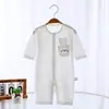 Ropa, Mono de Verano, Traje para Gatear de Bebé, Traje con Aire Acondicionado para Recién Nacidos, Mameluco de Manga Larga, Fibra de Bambú Suave, Amigable con la Piel