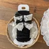 Sapatos, meias de algodão, meias femininas de outono e inverno estilo coreano com laço grande de renda e babados, aquecedores de panturrilha estilo Lolita doce para meninas