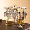 Copa de Vino Bantam Tallada de Estilo Europeo de Alta Gama para el Hogar Lujo Ligero Vintage Copa de Brandy Cáliz Copa de Whisky Copa de Agua