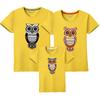 Venta al por mayor de ropa de verano para padres e hijos, nueva ropa para niños, ropa de algodón fino para niños, camiseta de manga corta de algodón fino para hombres y mujeres, ropa de clase, impresión de generación