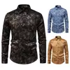 Otoño/Invierno 2026 Nuevo Talla Europea Amazon Camisa Casual de Manga Larga para Hombre Moda Transfronteriza para Hombre Camisa Estampada