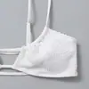 Bikini de Dos Piezas de Color Sólido Transfronterizo Nuevo 2026 Traje de Baño de Triángulo Acanalado con Tirantes de Amazon para Mujer