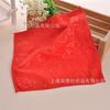 Cuadrado de microfibra grueso absorbente venta al por mayor de fábrica bordado en relieve boda Rosa Regalo de boda cuadrado pequeño