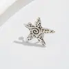 Clip de hueso de oreja de girasol de estrella de mar transfronterizo diseño de nicho sin agujero de oreja aretes de moda exquisitos aretes versátiles para mujer