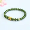 Pulseira de Jade Hetian Natural Jueyu com Pulseira de Jade das Cinco Escrituras Transmissão ao Vivo Templo Atacado Dropshipping S5071506