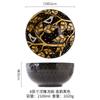 Vajilla de Cerámica Japonesa de 8 pulgadas Pintada a Mano en Relieve Bajo Esmalte Restaurante 2L Tazón Grande Gongsheng Creativo Tazón para Sopa para el Hogar