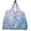 2025 Nueva Bolsa de Compras Plegable Tela Floral Portátil Poliéster Tote Bolsa de Almacenamiento Gran Capacidad Bolsa para la Compra del Supermercado Venta al por Mayor