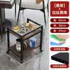 Mesa de Mahjong Porta-Chá, Dedicada para Salas de Jogos, com Cinzeiro, Armazenamento Móvel de Camada Dupla, Mesa de Centro com Máquina de Mahjong, Carrinho Pequeno